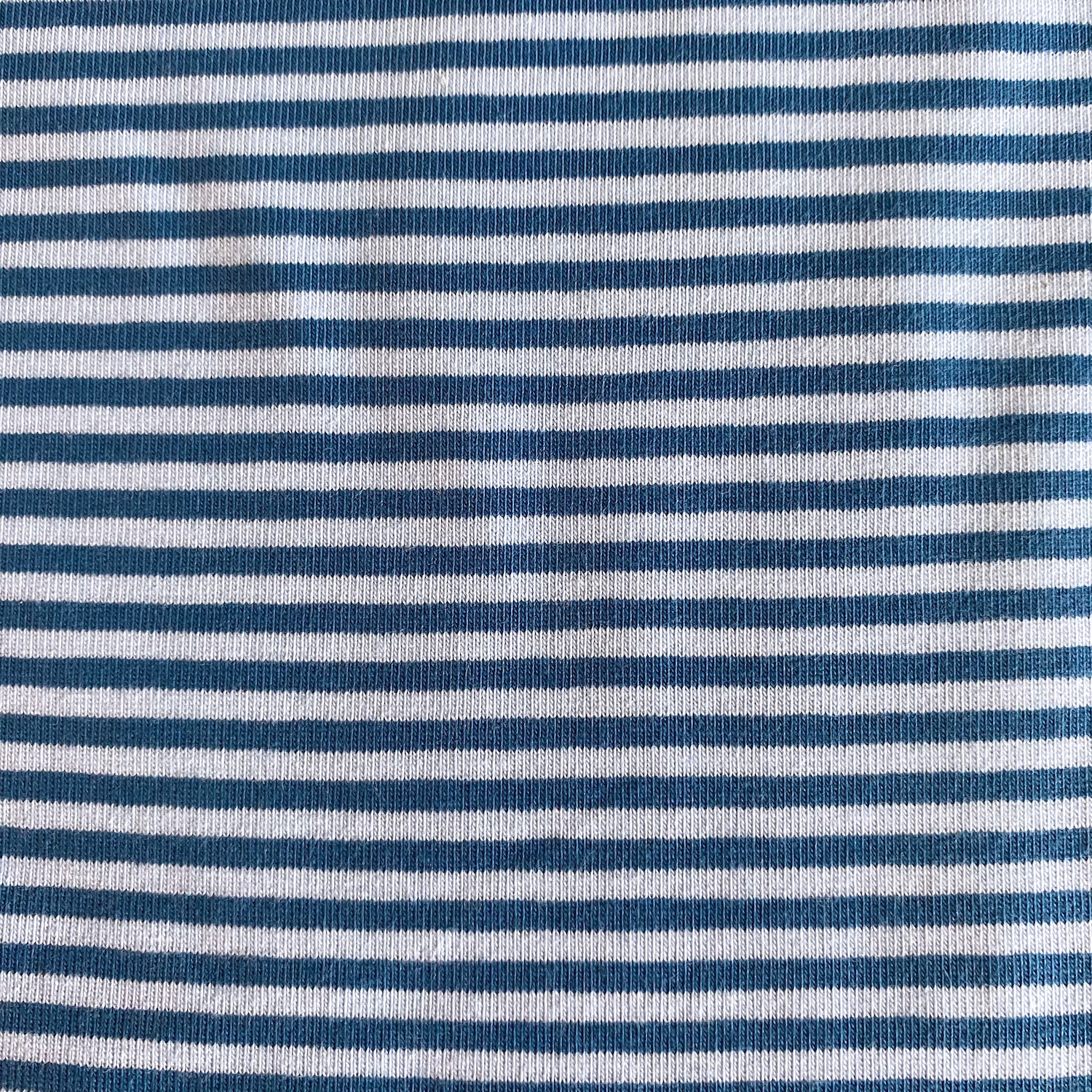 Jersey Gestreift Hellblau/Petrol