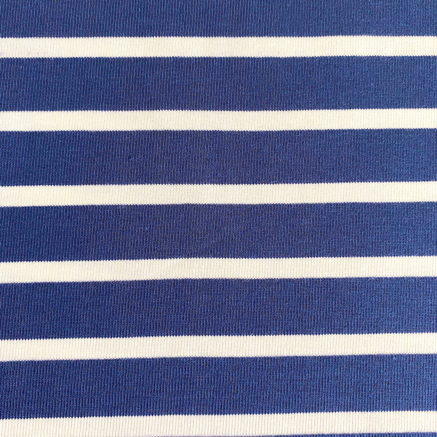 Jersey Knitted Gestreift Blau/Weiß