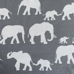 Jersey Elefanten Grau/Weiß