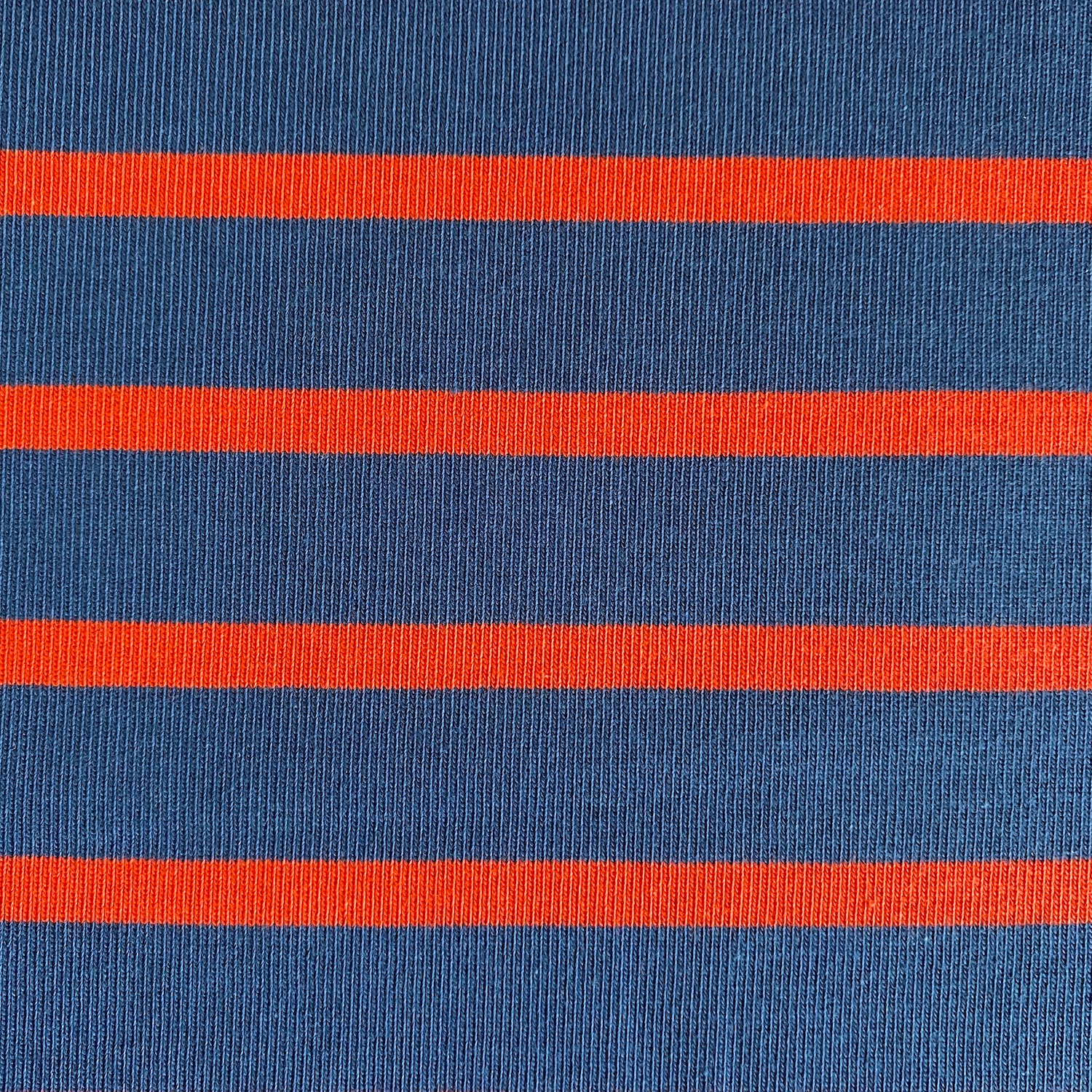 Jersey Knitted Gestreift Blau/Rot